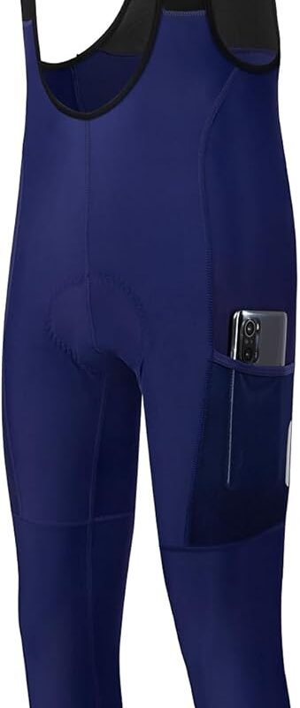 Men's Cycling Bib Tights Padded Winter Cycling Bibs Thermal Bike Bib Pants Riding Bike Bib Tights