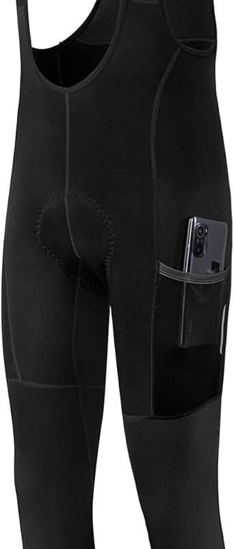 Men's Cycling Bib Tights Padded Winter Cycling Bibs Thermal Bike Bib Pants Riding Bike Bib Tights