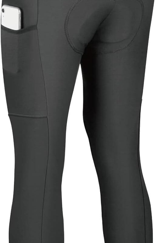 Thermal Flee Cycling Tights, Bibs Tights, Bike Bibs Pants for Fall and Cold Winter