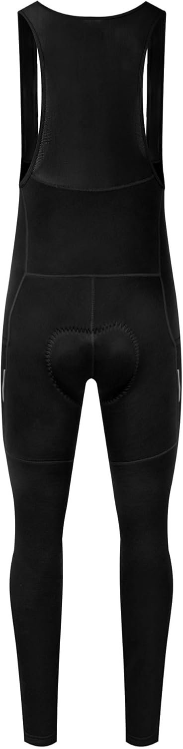 Men's Cycling Bib Tights Padded Winter Cycling Bibs Thermal Bike Bib Pants Riding Bike Bib Tights - Image 2