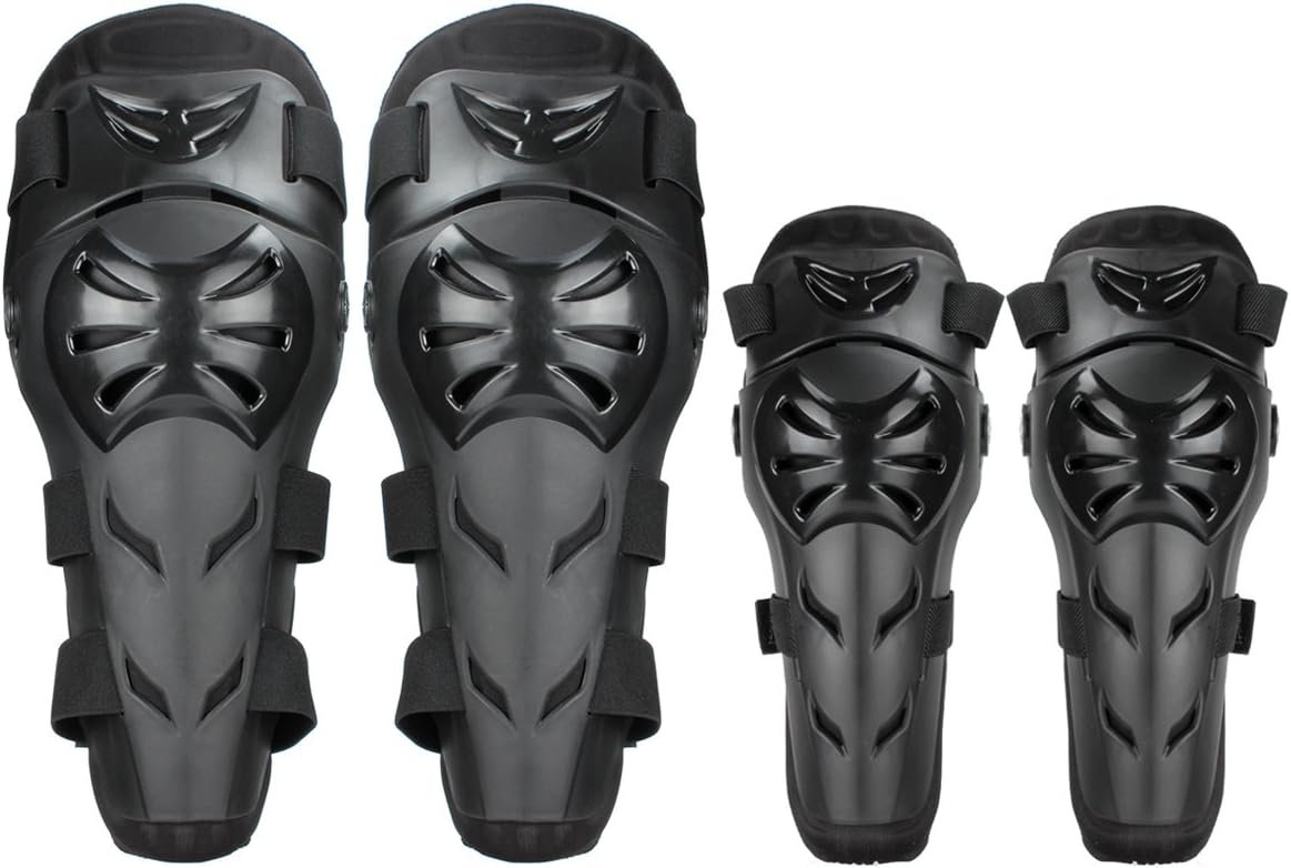 Knee Pads Motorcycle - 4P Adult Knee/motorcycle elbow pads/Adjustable Knee Cap Pads Protector Elbow Armor for Motorcycle Cycling Racing