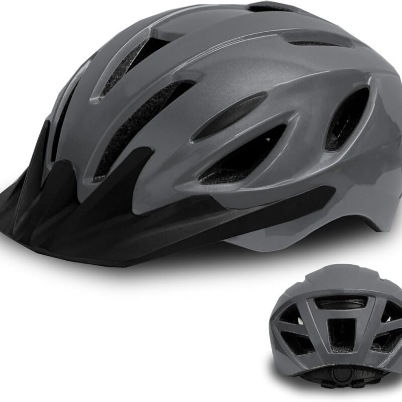 Adult Bike Helmet for Men Women, Adjustable-Cycling Helmet for Fits 58-62cm Head Circumference, CPSC Certified Bicycle Helmet