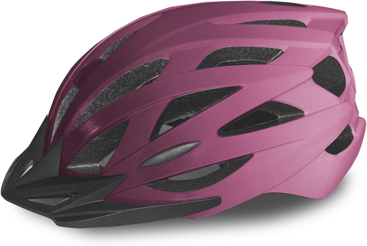 Road Bike Helmet Adult Men & Women, Adjustable Lightweight Design (22-24.5 Inches) - Vented, Removable Visor & Reflective White, for Day and Night Commuting & Sports | CPSC Certified