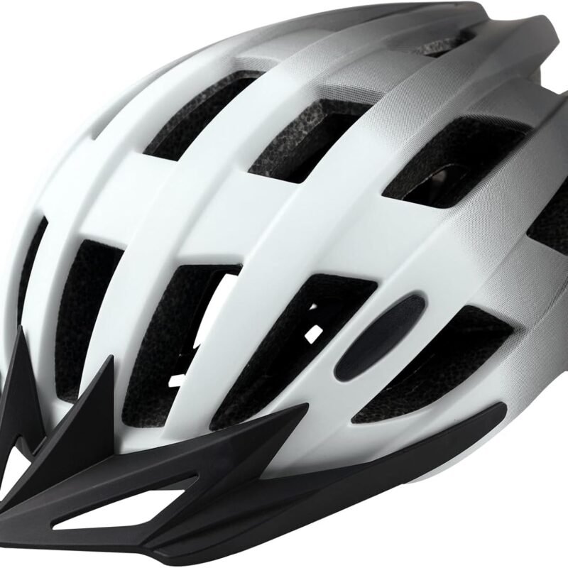 Adult Bike Helmets, Adjustable Mens Womens Bicycle Helmet, Lightweight Road Mountain Cycling Safety Sports Helmets with Detachable Visor