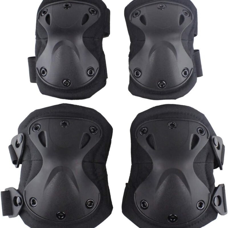 Tactical Combat Knee & Elbow Protective Pads Set for Outdoor  Paintball Game Cycling Safety Skateboarding Gear Skates Knee Protection Guard Pads