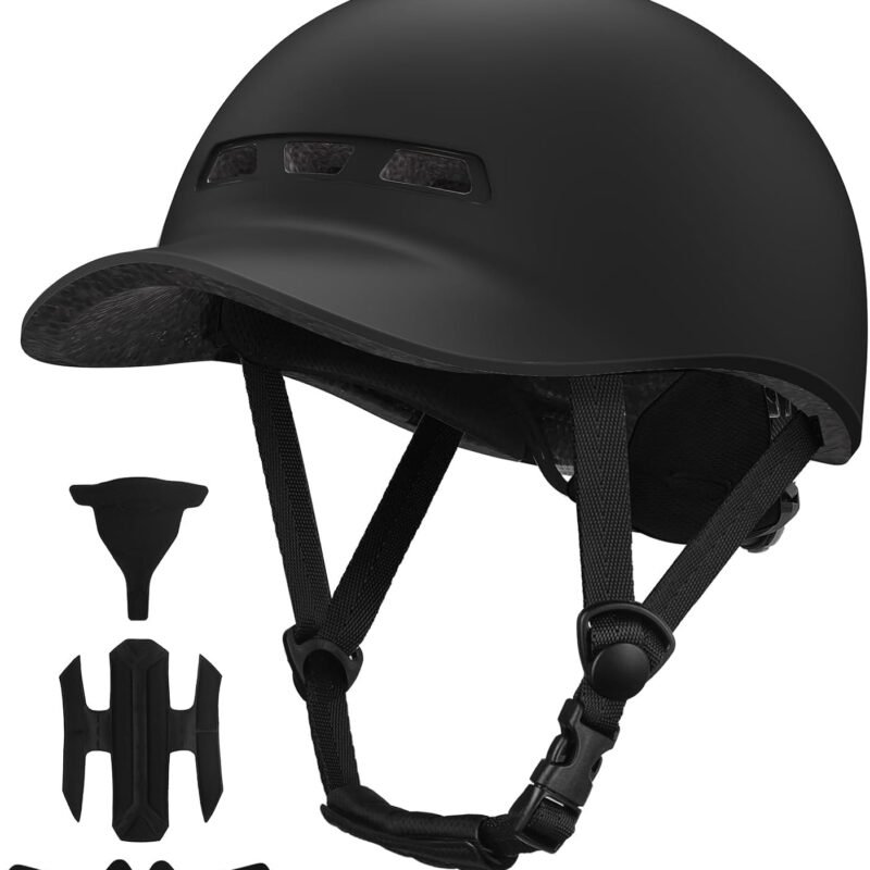 Bike Helmet,  Baseball Cap Adult Bike Helmets for Men Women Bicycle Helmet Lightweight Adjustable Cycling Helmet for Urban Commuter Road Biking