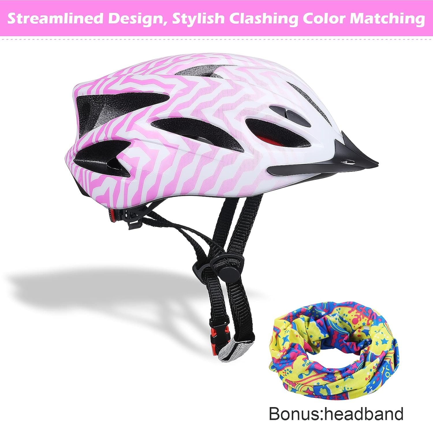 Adult Bike Helmet Lightweight for Men Women Comfort with Pads&Visor, Certified Bicycle Helmet for Adults Youth Mountain Road Biker - Image 2