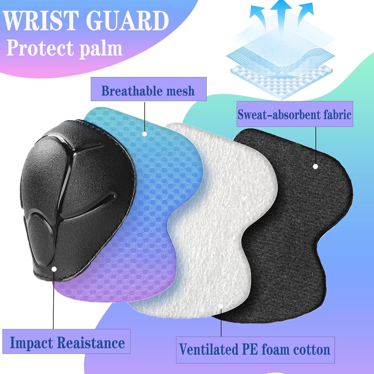 Kids/Youth Knee Pads and Elbow Pads Set for Kids 3-14 Years Boys Girls Protective Gear Set Adjustable Knee Pads, Elbow Pads, Wrist Guards Skateboard Skating Skiing Cycling Biking Running Scooter - Image 2