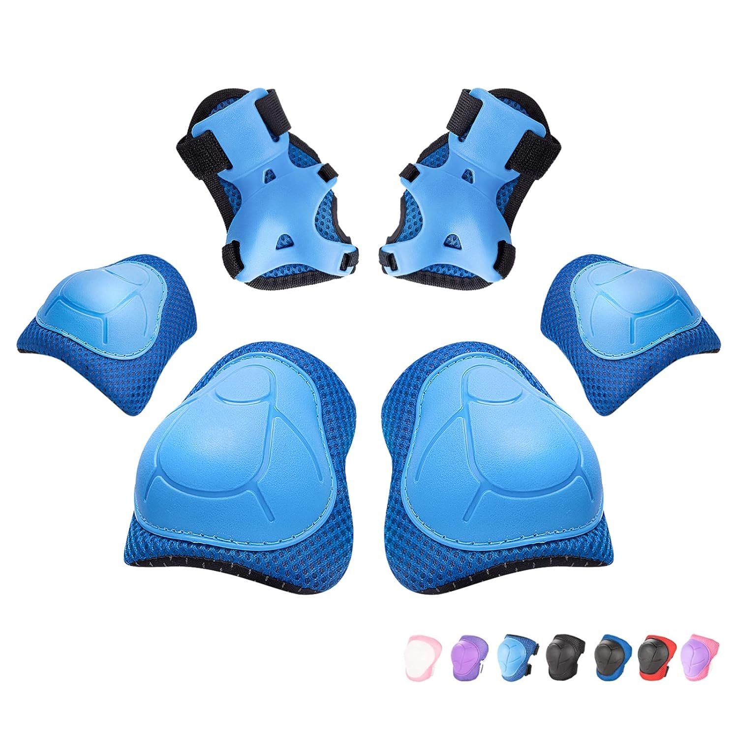 Kids/Youth Knee Pad Elbow Wrist Pads Guards Protective Gear Set, for Roller Skates,Cycling Bike,Skateboard,Inline Skatings ,Scooter Riding ,and Other Outdoor Sports Activities - Image 2
