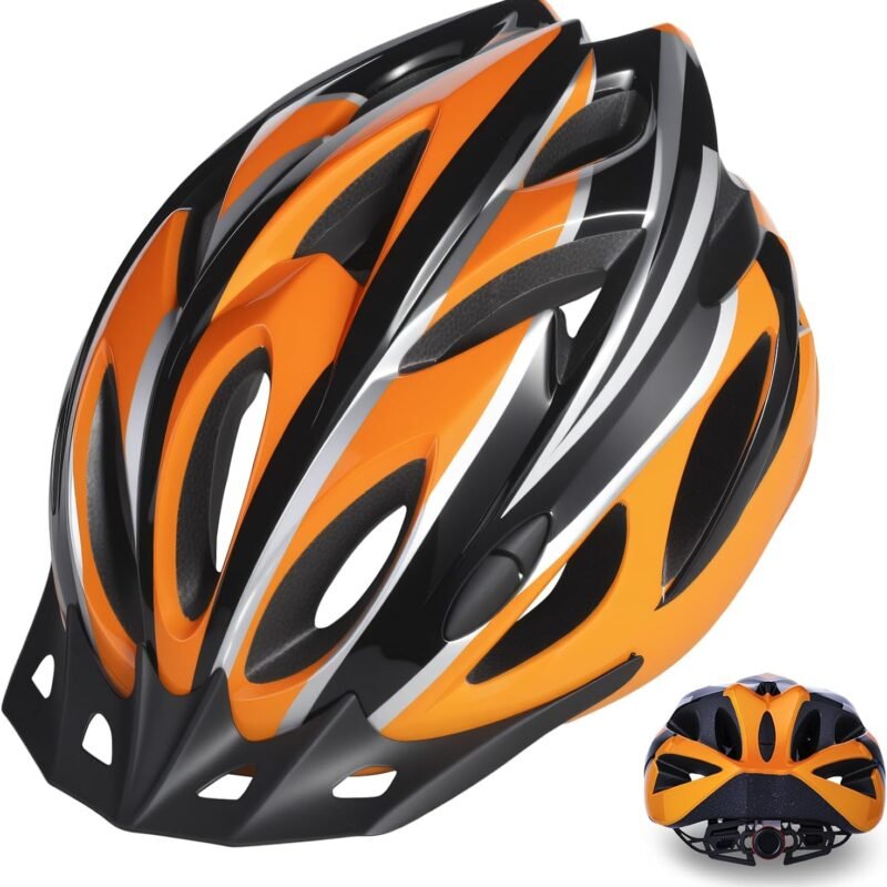 Adult Bike Helmet Lightweight for Men Women Comfort with Pads&Visor, Certified Bicycle Helmet for Adults Youth Mountain Road Biker