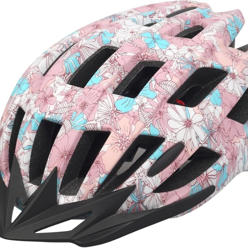 Adult Bike Helmets, Adjustable Mens Womens Bicycle Helmet, Lightweight Road Mountain Cycling Safety Sports Helmets with Detachable Visor