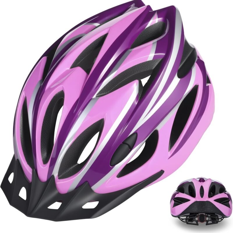 Bike Helmet Lightweight - Bike Helmet for Men Women Comfort with Pads&Visor, Certified Bicycle Helmet for Youth Mountain Road Biker