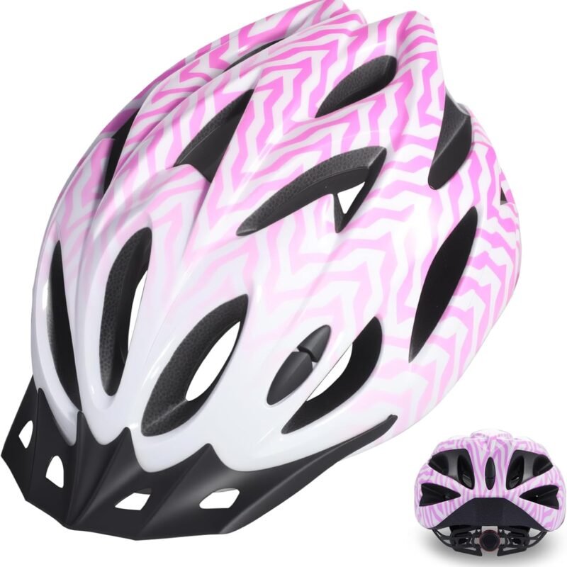 Adult Bike Helmet Lightweight for Men Women Comfort with Pads&Visor, Certified Bicycle Helmet for Adults Youth Mountain Road Biker